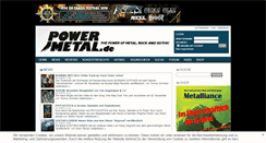 Desktop Screenshot of powermetal.de